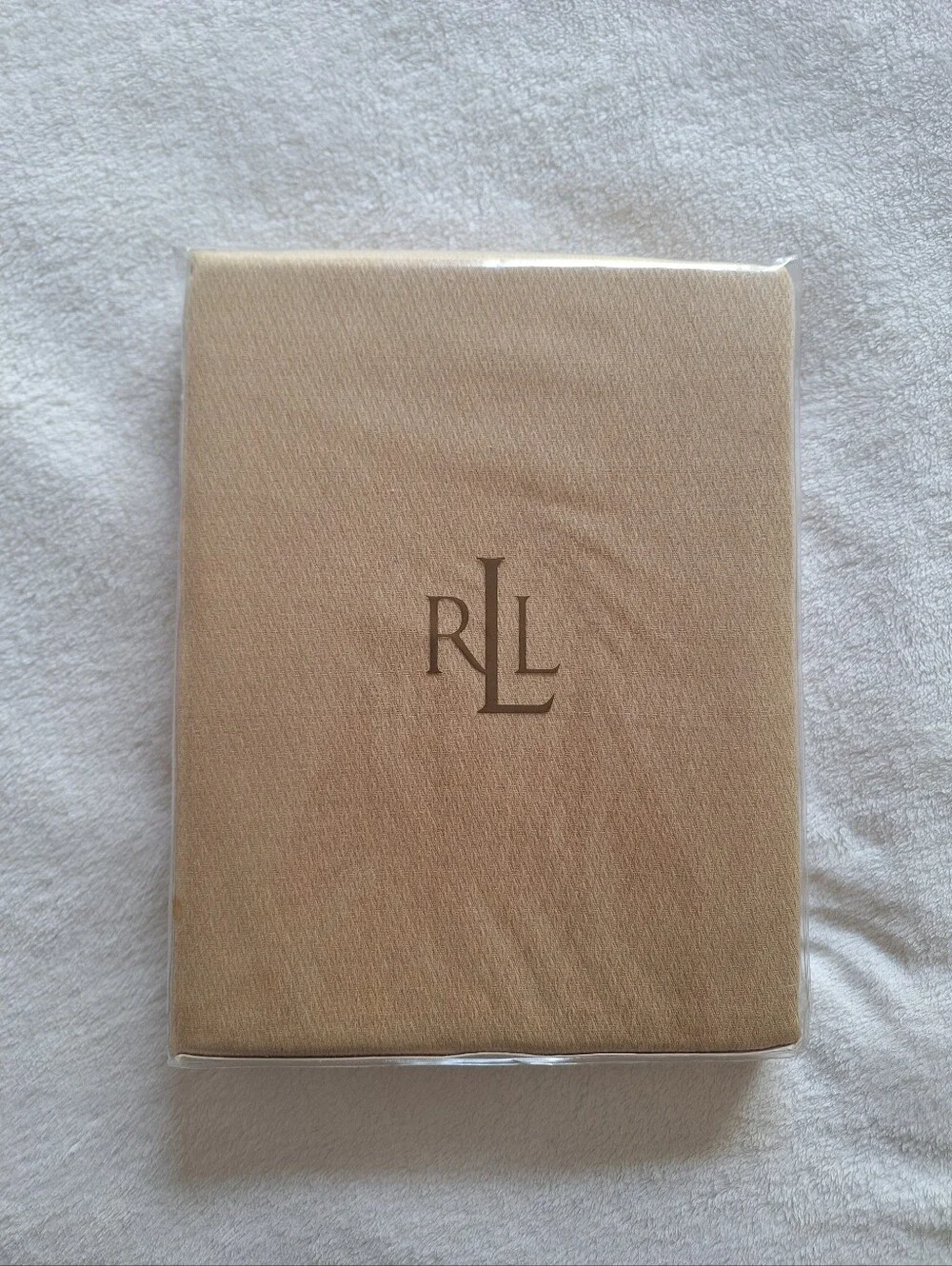 Ralph Lauren Diamond Texture Tablecloth 60x120 Oblong Beige NWT
